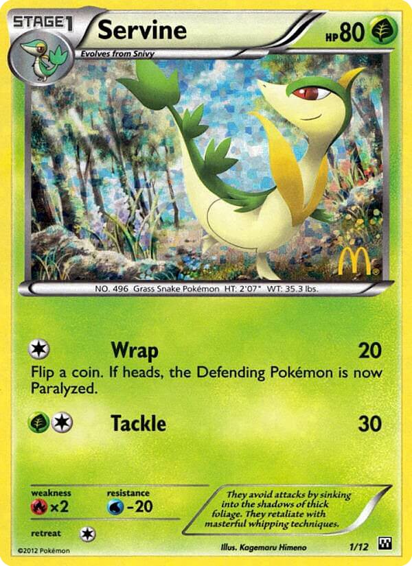 2012 Pokémon McDonald's Collection 2012 2012 Pokémon McDonald's Collection 2012 #1 trading card