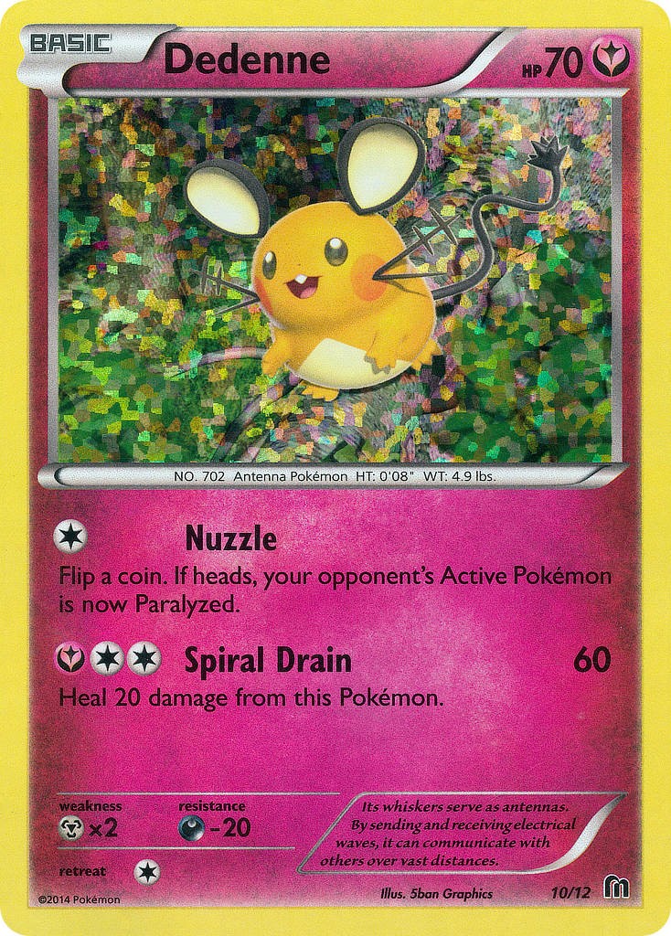 2016 Pokémon McDonald's Collection 2016 Dedenne #10 trading card