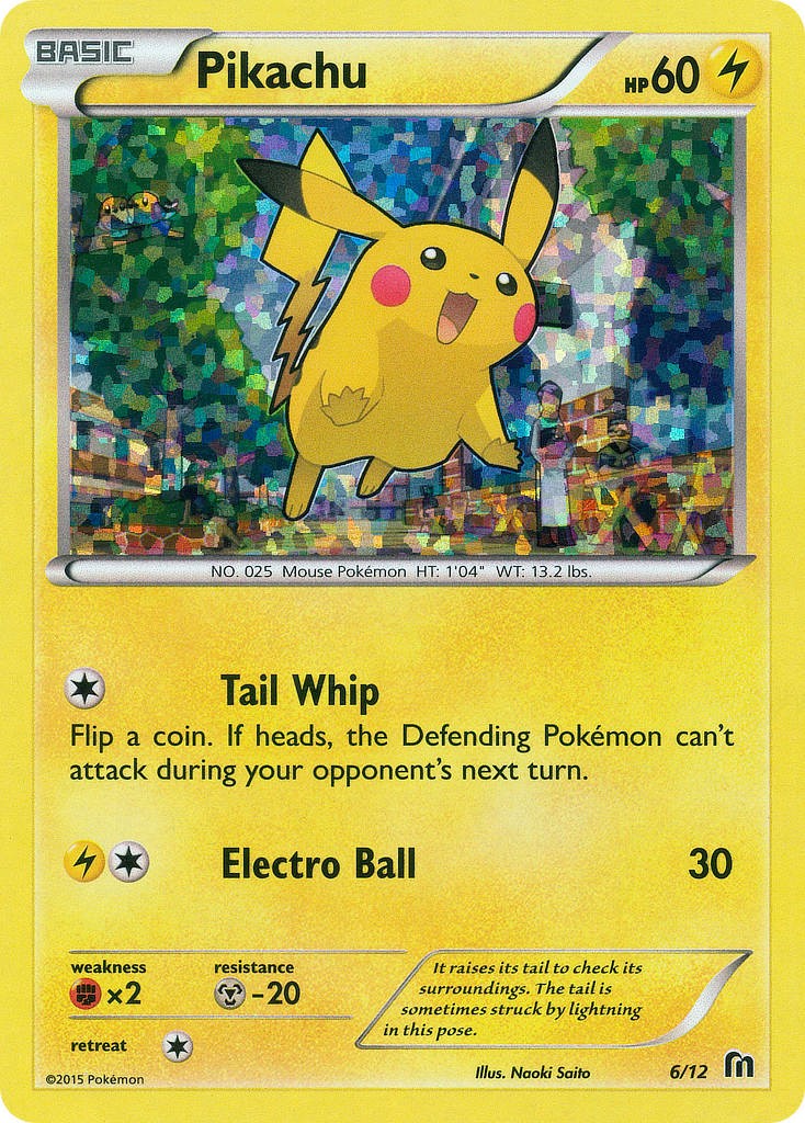 2016 Pokémon McDonald's Collection 2016 Pikachu #6 trading card
