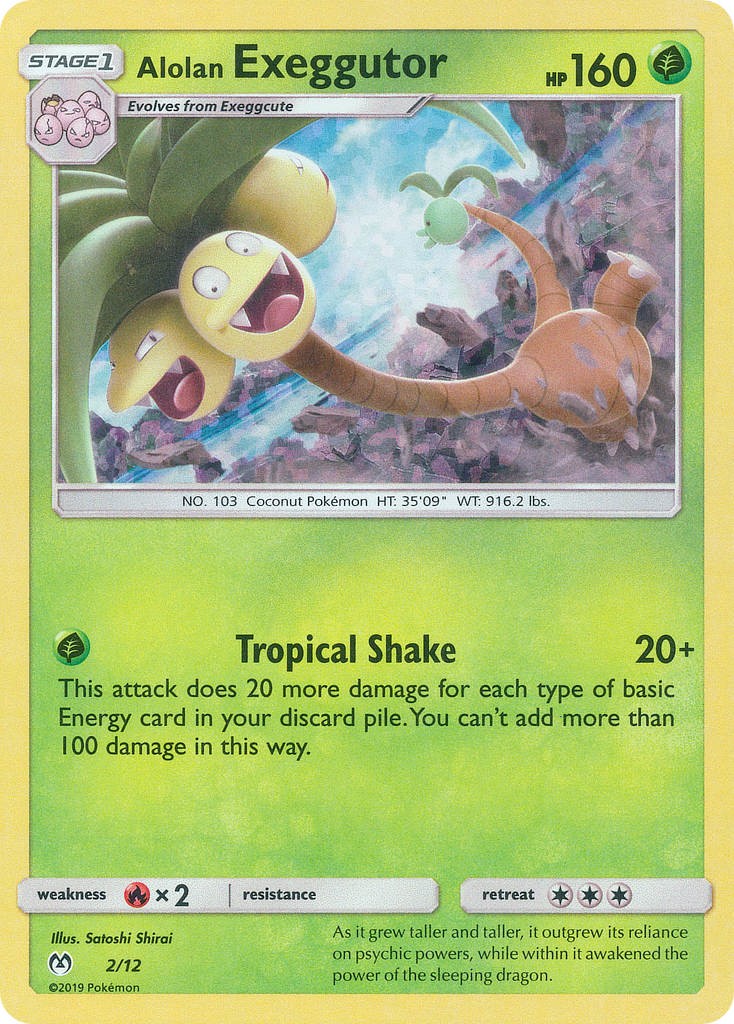 2019 Pokémon McDonald's Collection 2019 Alolan Exeggutor #2 trading card