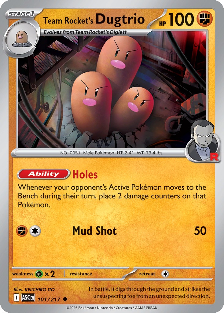Team Rocket's Dugtrio - Image 1