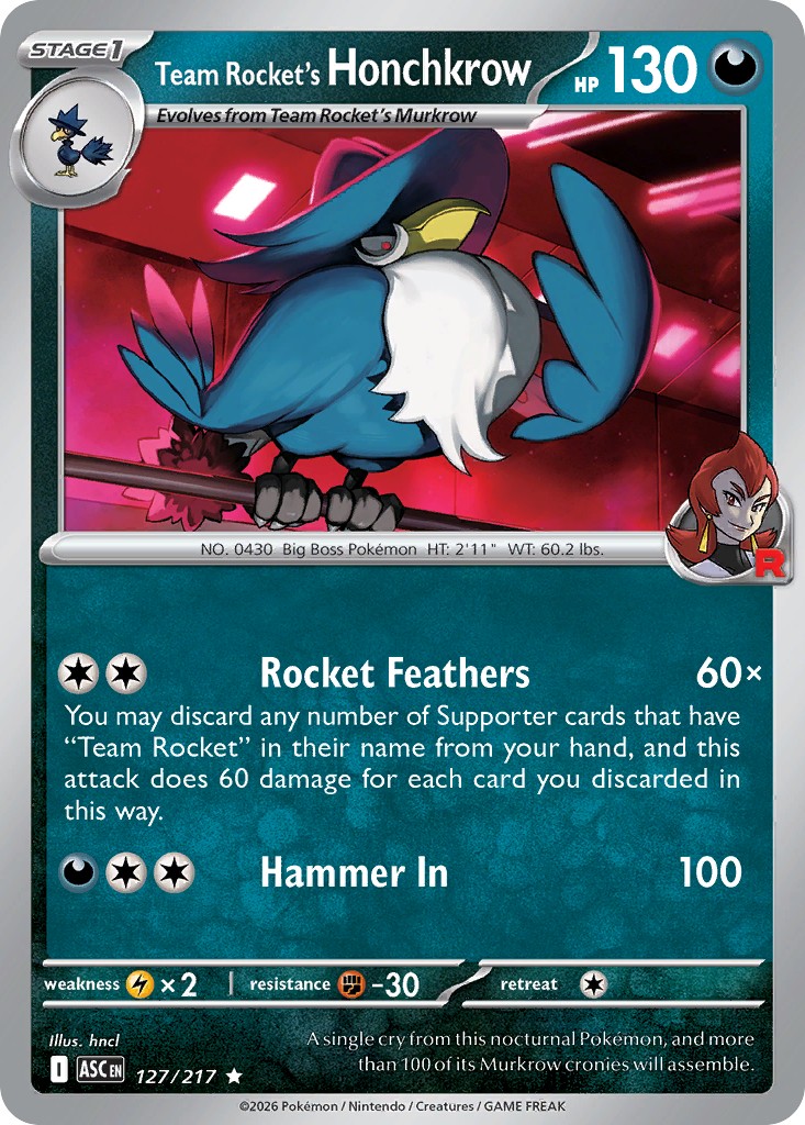 Team Rocket's Honchkrow - Image 1