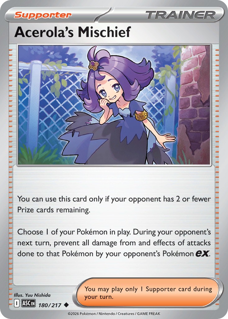 2026 Pokémon Ascended Heroes 2026 Pokémon Ascended Heroes #180 trading card