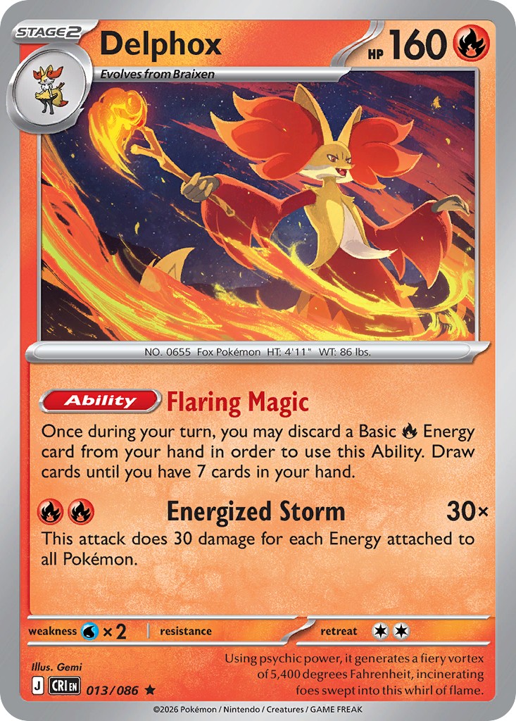 2026 Pokémon Chaos Rising 2026 Pokémon Chaos Rising #13 trading card