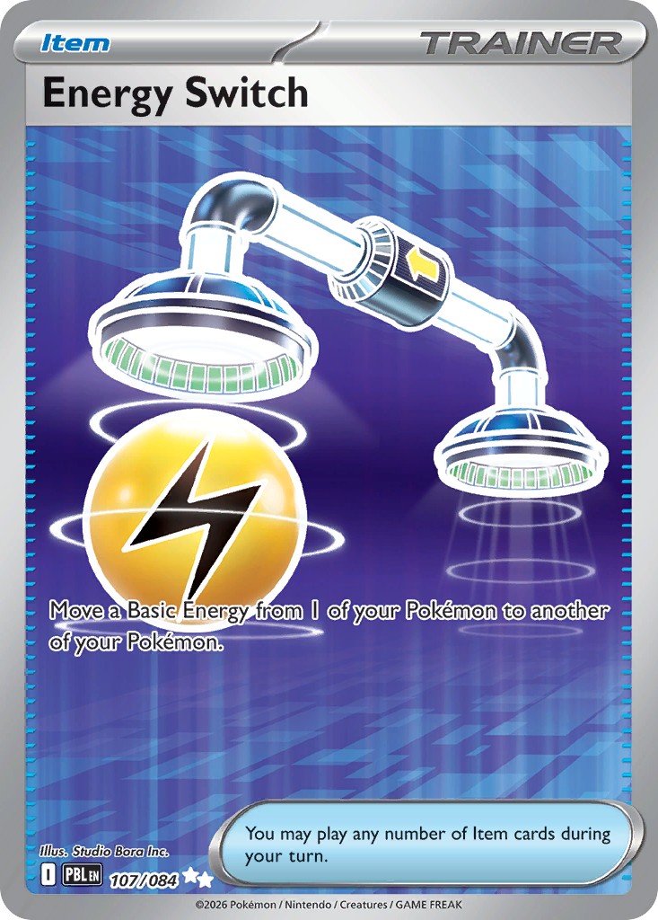 2026 Pokémon Pitch Black Energy Switch #107 trading card