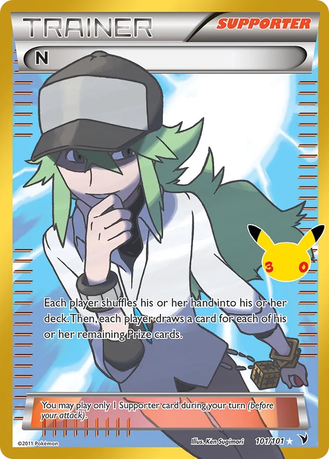 2021 Pokémon 30th Celebration N #101 trading card