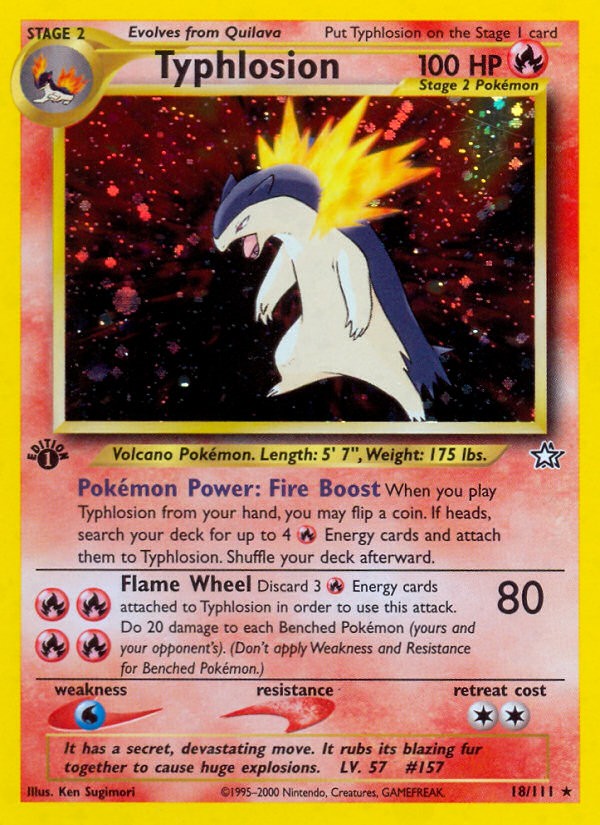 2000 Pokémon Neo Genesis 2000 Pokémon Neo Genesis #18 trading card