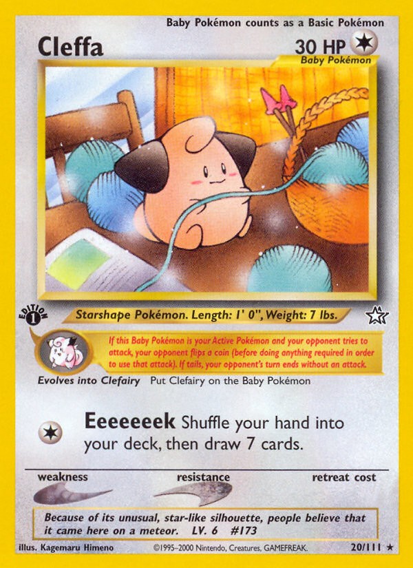 2000 Pokémon Neo Genesis 2000 Pokémon Neo Genesis #20 trading card