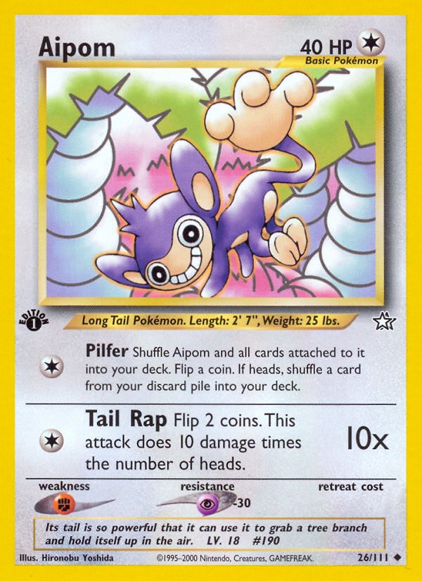 2000 Pokémon Neo Genesis 2000 Pokémon Neo Genesis #26 trading card