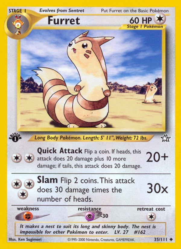 2000 Pokémon Neo Genesis 2000 Pokémon Neo Genesis #35 trading card
