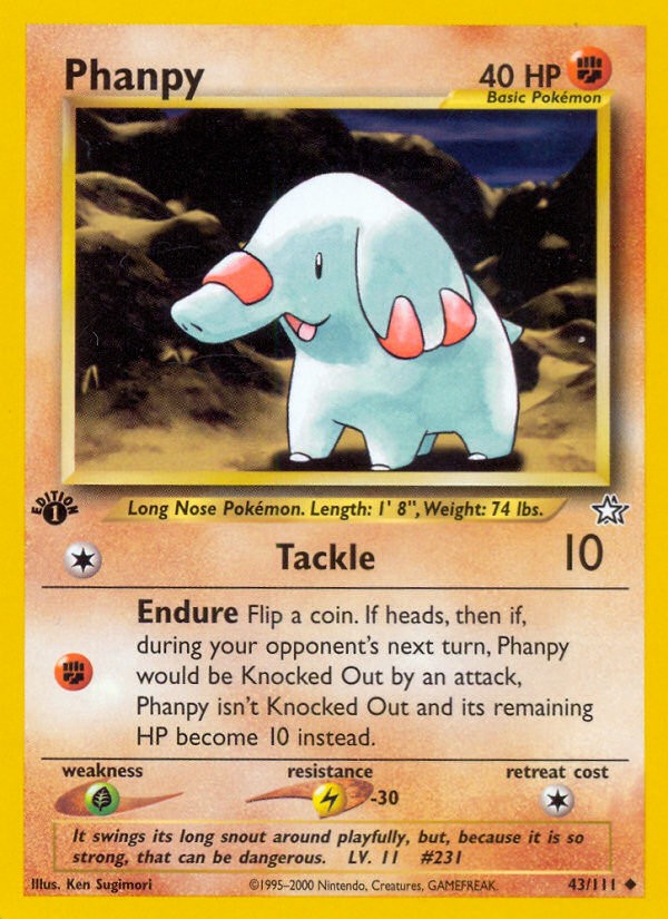 2000 Pokémon Neo Genesis 2000 Pokémon Neo Genesis #43 trading card