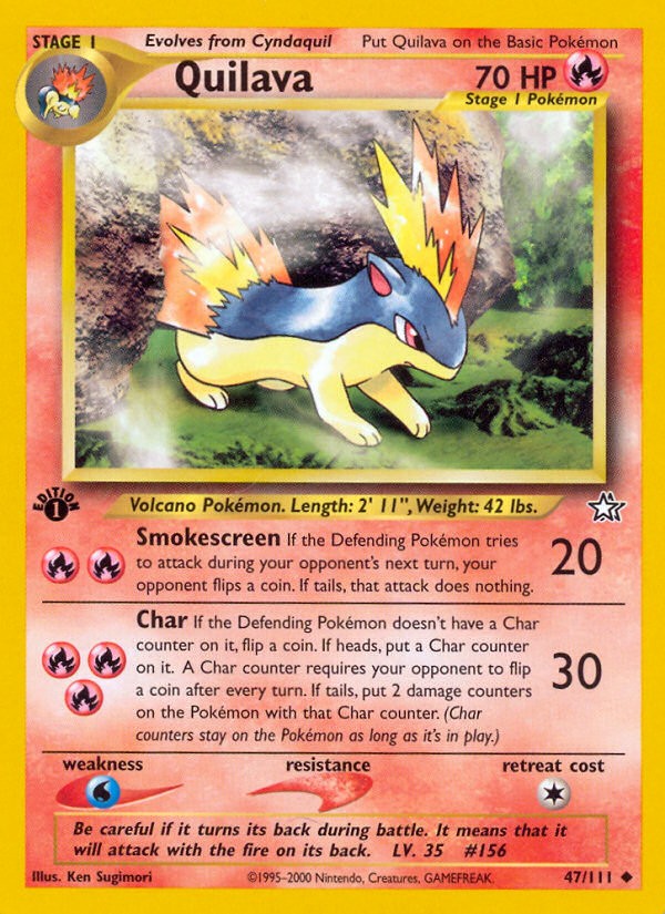 2000 Pokémon Neo Genesis 2000 Pokémon Neo Genesis #47 trading card
