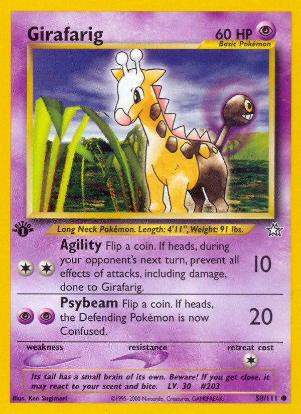 2000 Pokémon Neo Genesis 2000 Pokémon Neo Genesis #58 trading card