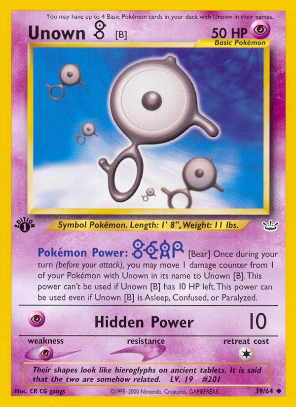 2001 Pokémon Neo Revelation 2001 Pokémon Neo Revelation #39 trading card