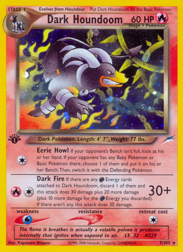 2002 Pokémon Neo Destiny 2002 Pokémon Neo Destiny #7 trading card