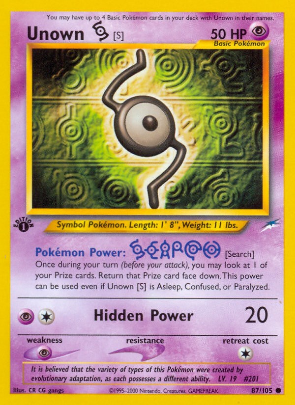 2002 Pokémon Neo Destiny 2002 Pokémon Neo Destiny #87 trading card