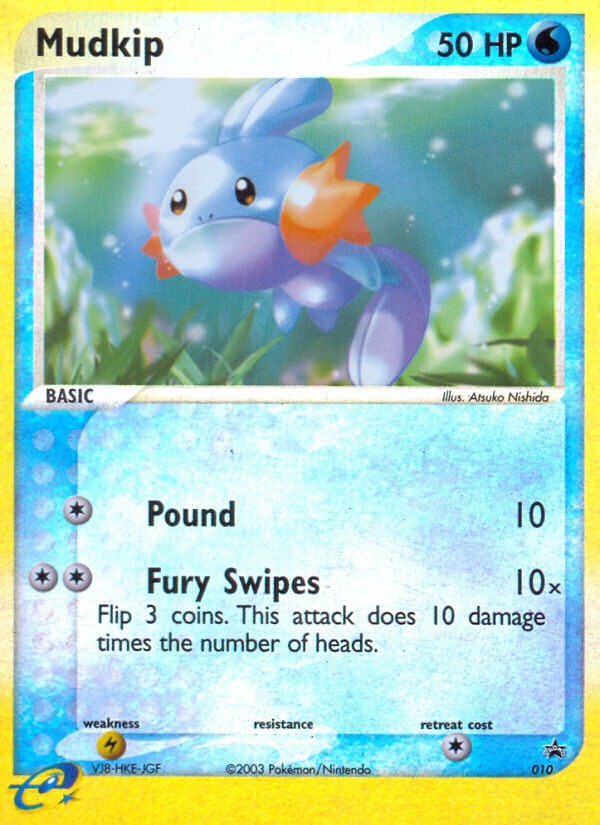 2003 Pokémon Nintendo Black Star Promos Mudkip #10 trading card