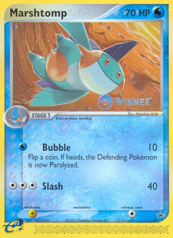 2003 Pokémon Nintendo Black Star Promos Marshtomp #11 trading card