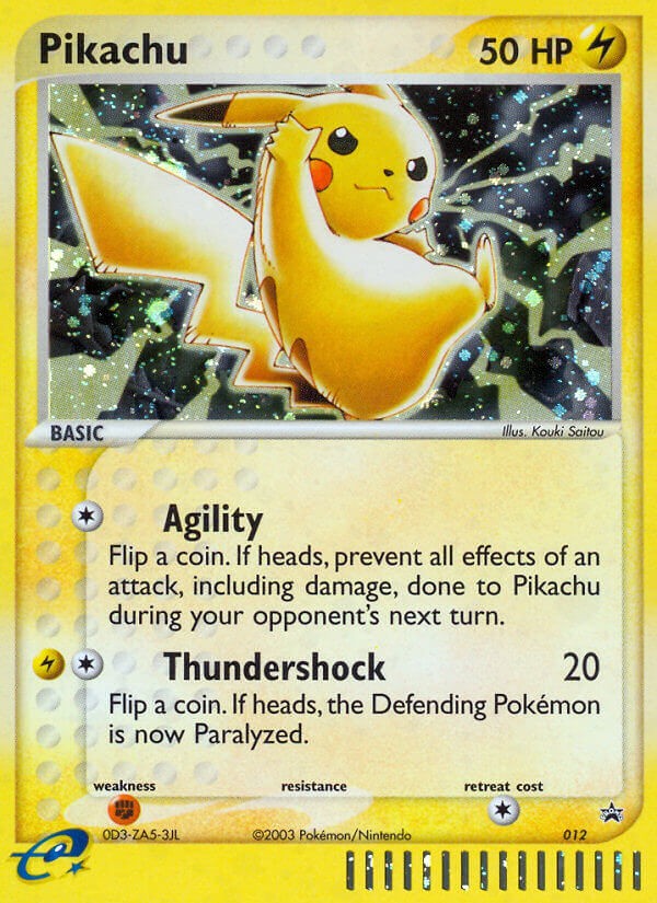 2003 Pokémon Nintendo Black Star Promos Pikachu #12 trading card