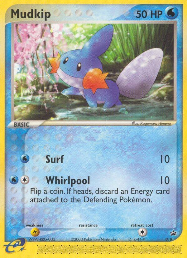 2003 Pokémon Nintendo Black Star Promos Mudkip #18 trading card
