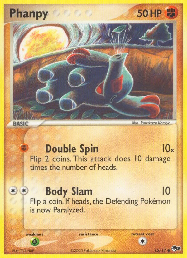2005 Pokémon POP Series 2 Phanpy #15 trading card