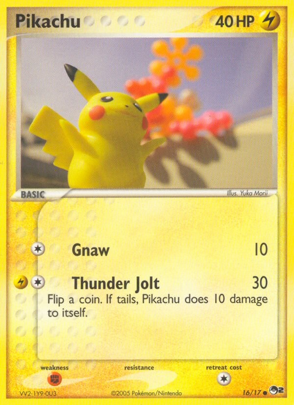 2005 Pokémon POP Series 2 Pikachu #16 trading card