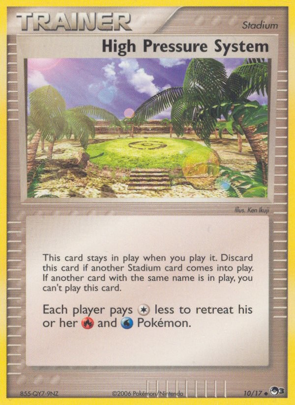 2006 Pokémon POP Series 3 High Pressure System #10 trading card