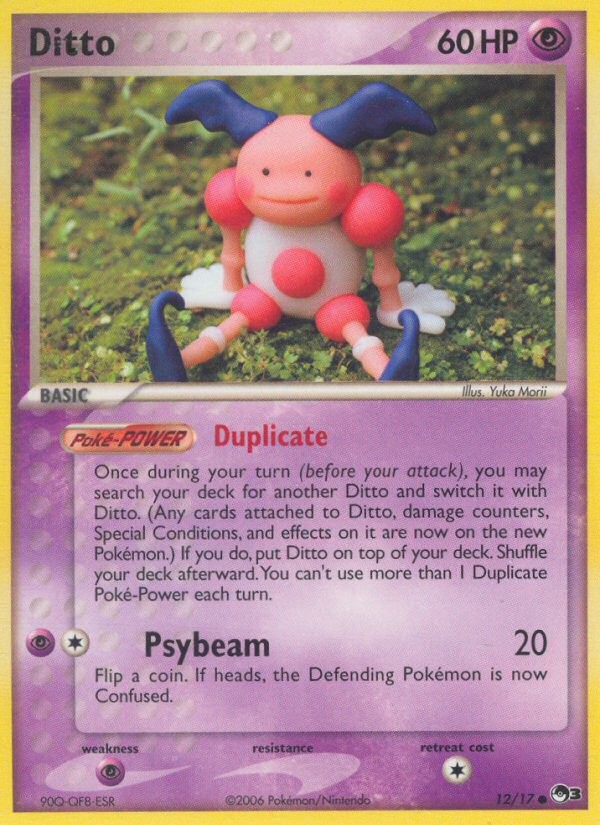 2006 Pokémon POP Series 3 Ditto #12 trading card