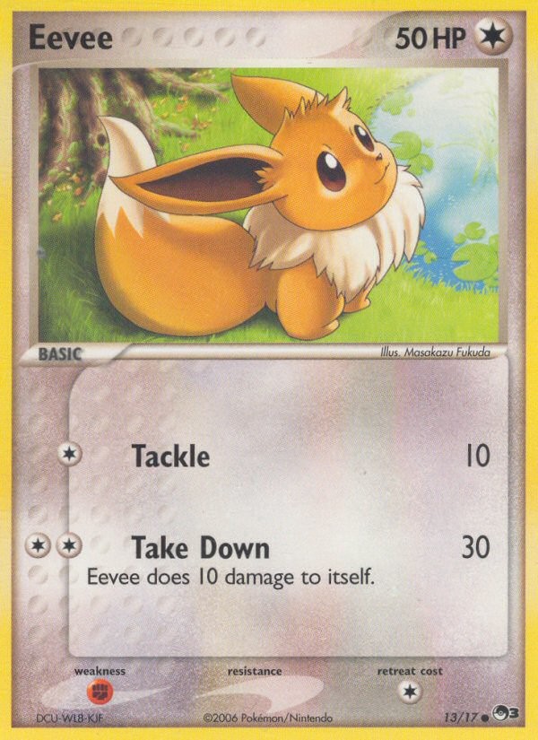 2006 Pokémon POP Series 3 Eevee #13 trading card