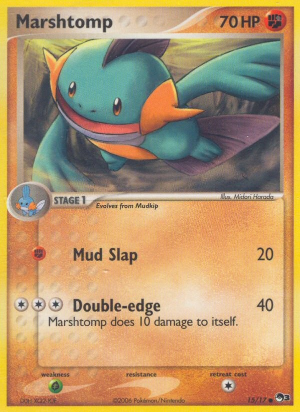 2006 Pokémon POP Series 3 Marshtomp #15 trading card