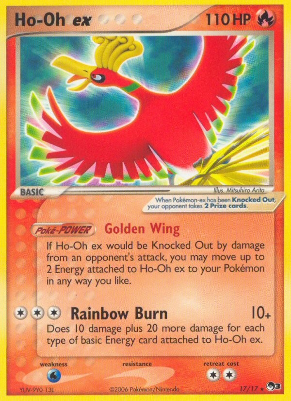 2006 Pokémon POP Series 3 Ho-Oh ex #17 trading card