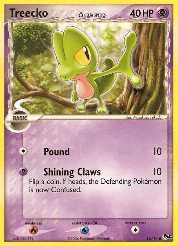 2006 Pokémon POP Series 4 Treecko δ #15 trading card