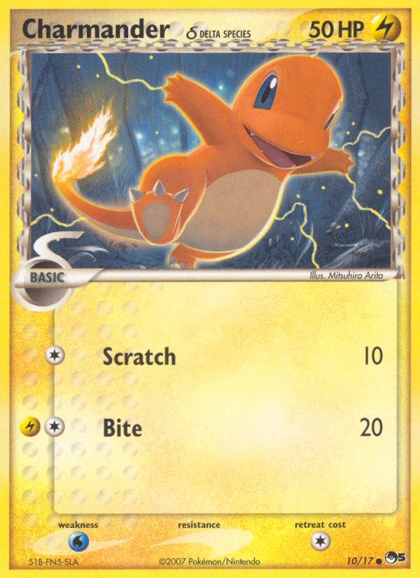 2007 Pokémon POP Series 5 Charmander δ #10 trading card