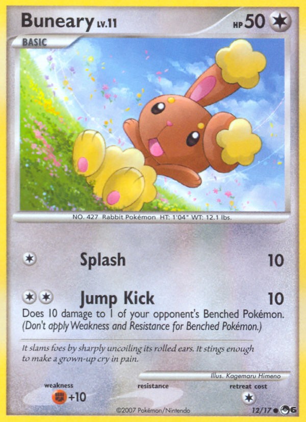 2007 Pokémon POP Series 6 Buneary #12 trading card