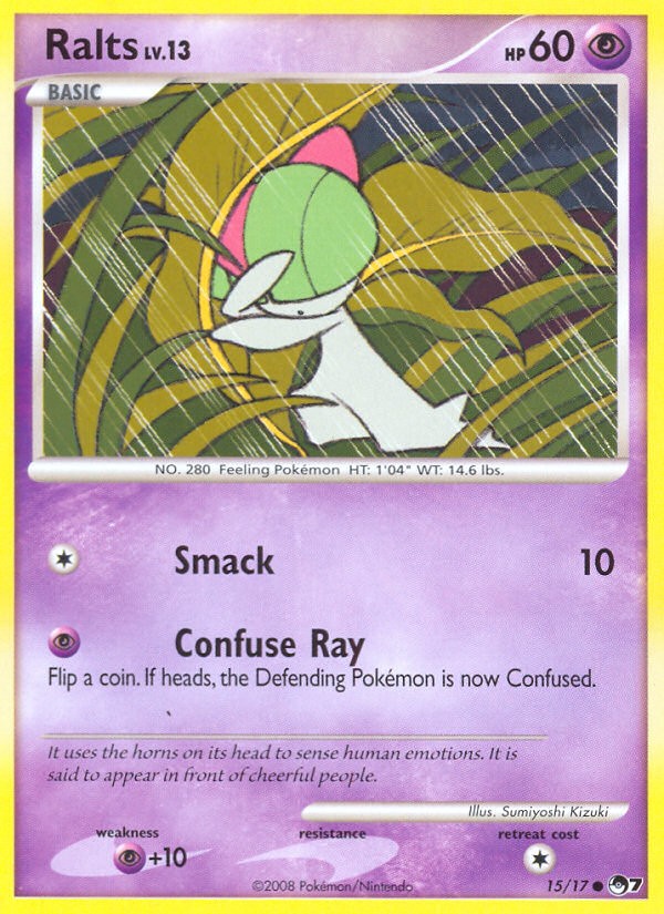 2008 Pokémon POP Series 7 Ralts #15 trading card