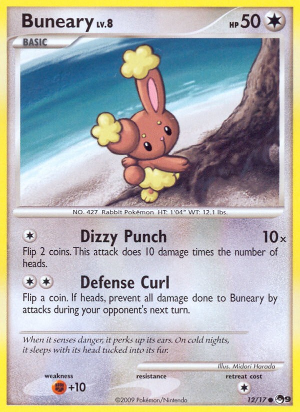 2009 Pokémon POP Series 9 Buneary #12 trading card