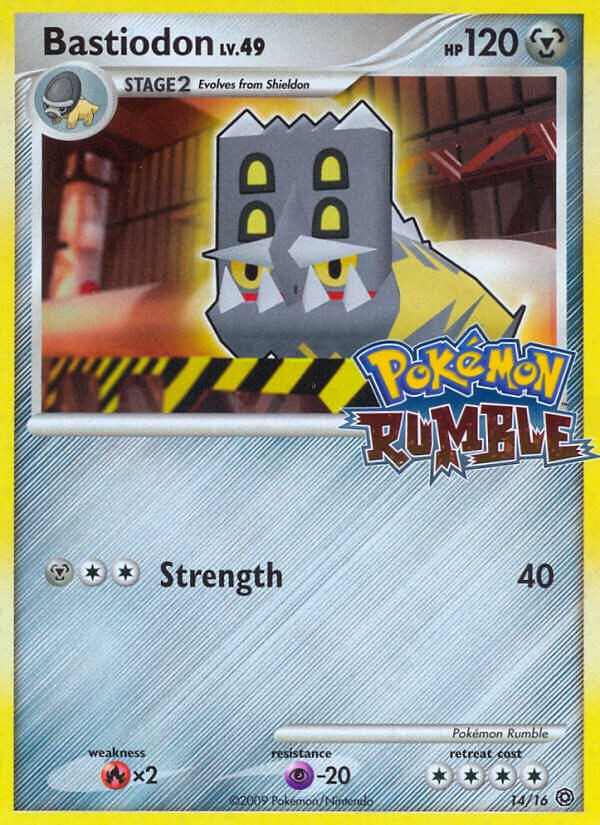 2009 Pokémon Pokémon Rumble Bastiodon #14 trading card