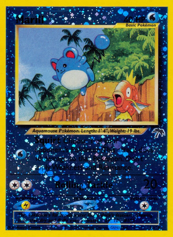 2001 Pokémon Southern Islands Marill #11 trading card