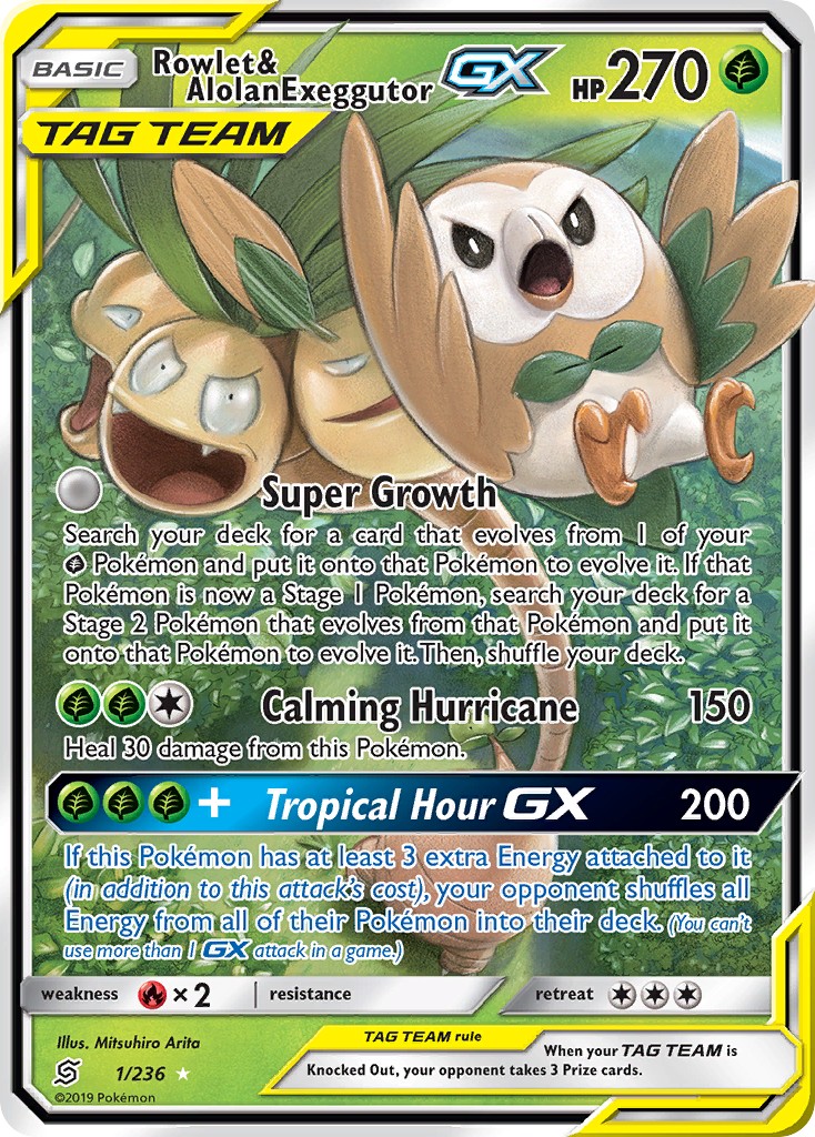 Rowlet & Alolan Exeggutor-GX - Image 1