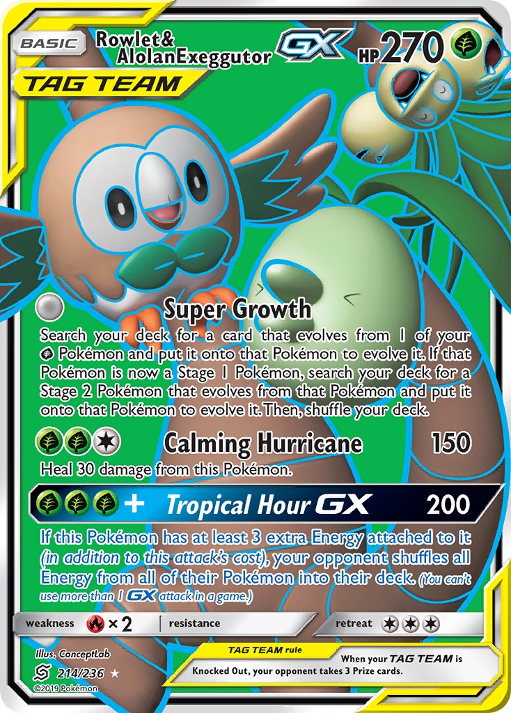 Rowlet & Alolan Exeggutor-GX - Image 1