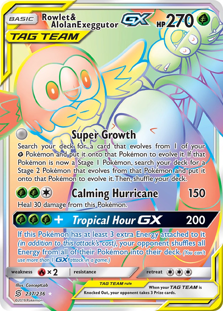 Rowlet & Alolan Exeggutor-GX - Image 1