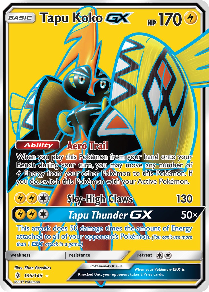 2017 Pokémon Guardians Rising 2017 Pokémon Guardians Rising #135 trading card