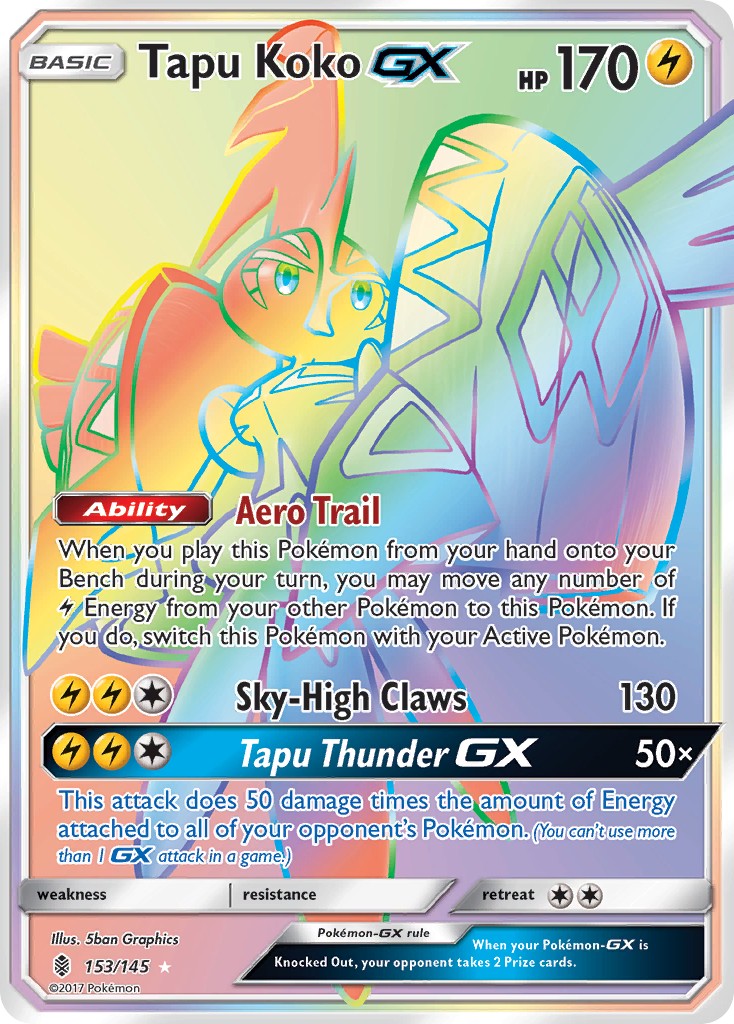2017 Pokémon Guardians Rising 2017 Pokémon Guardians Rising #153 trading card