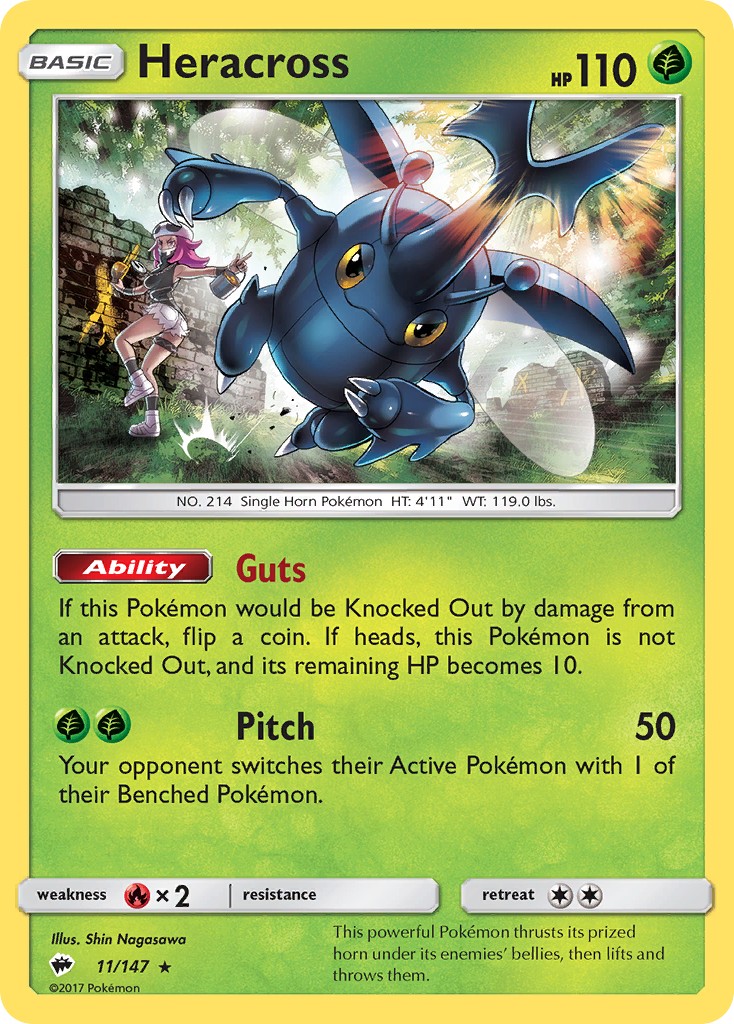 2017 Pokémon Burning Shadows 2017 Pokémon Burning Shadows #11 trading card