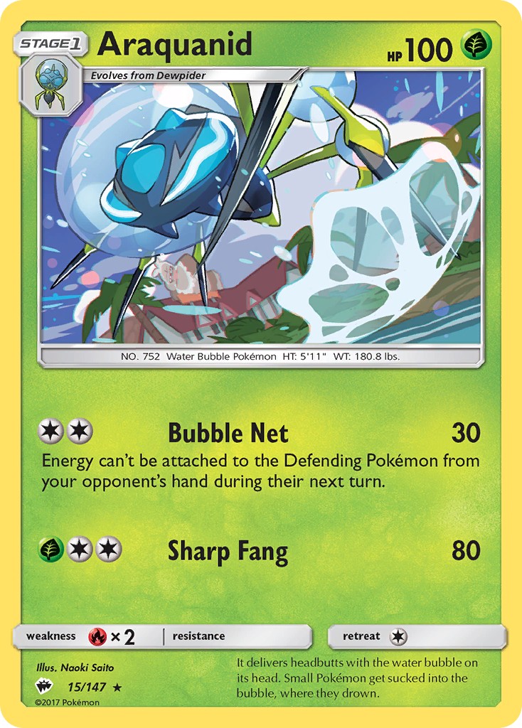2017 Pokémon Burning Shadows 2017 Pokémon Burning Shadows #15 trading card