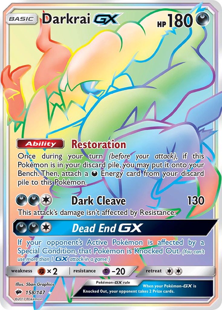 2017 Pokémon Burning Shadows 2017 Pokémon Burning Shadows #158 trading card