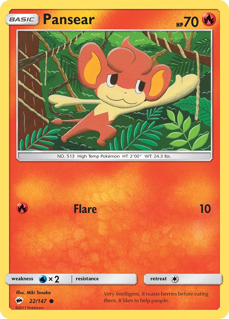 2017 Pokémon Burning Shadows 2017 Pokémon Burning Shadows #22 trading card