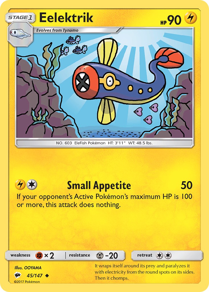 2017 Pokémon Burning Shadows 2017 Pokémon Burning Shadows #45 trading card