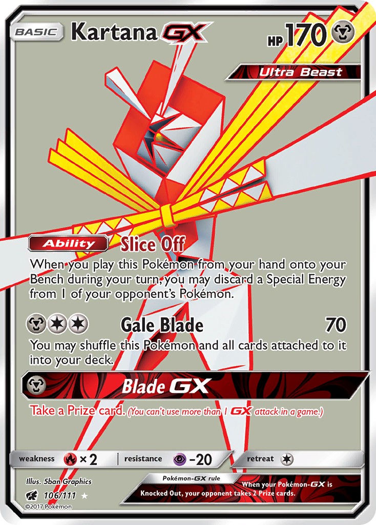 2017 Pokémon Crimson Invasion 2017 Pokémon Crimson Invasion #106 trading card