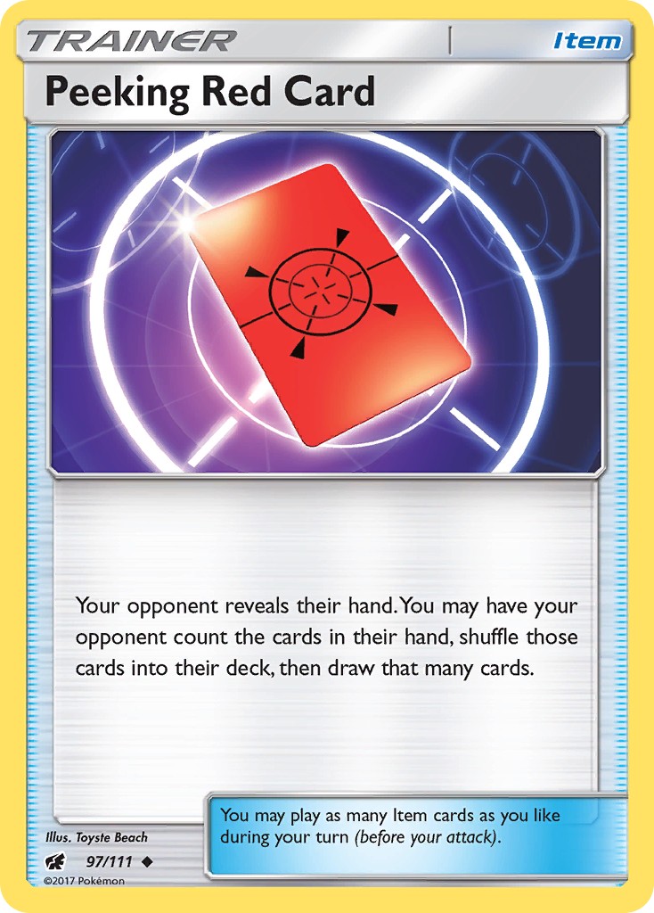 Peeking Red Card - Image 1